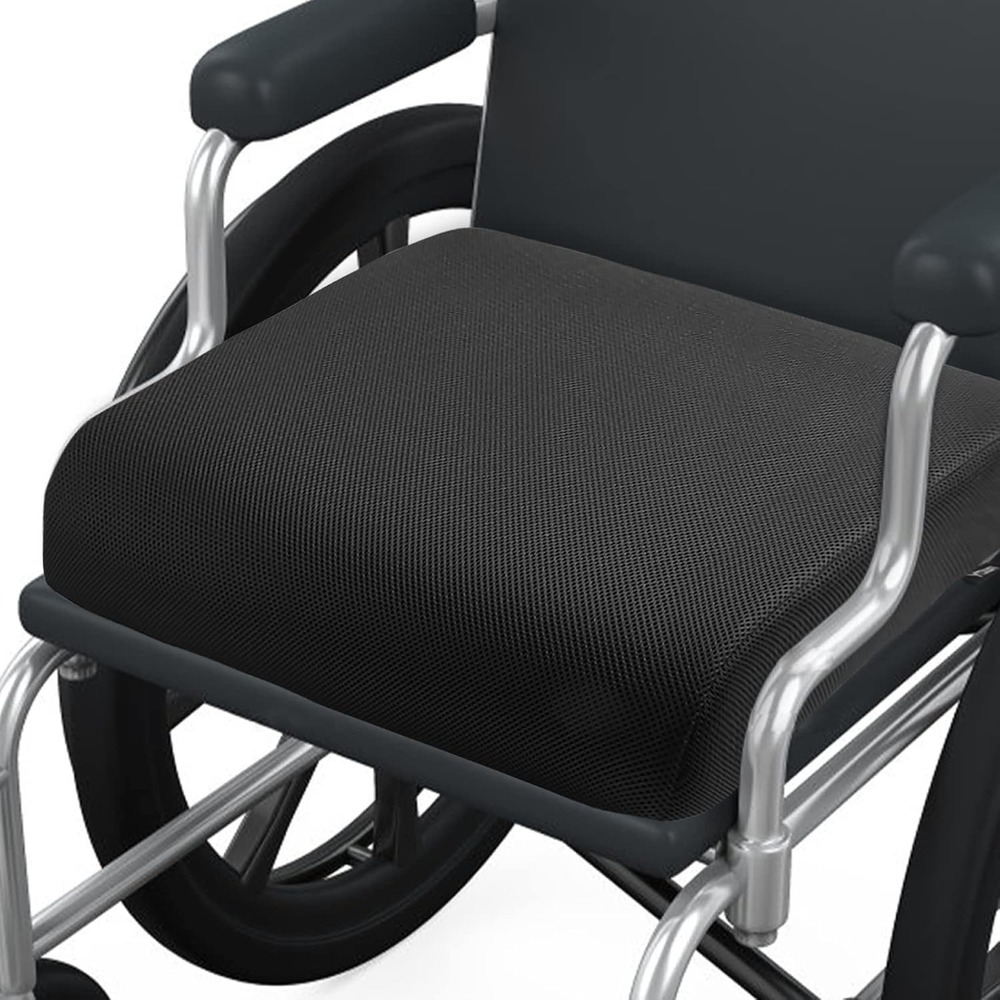 YOUFI Gel Memory Foam Seat Cushion for Wheelchairs &‎ Scooters – 19x17.5x4"